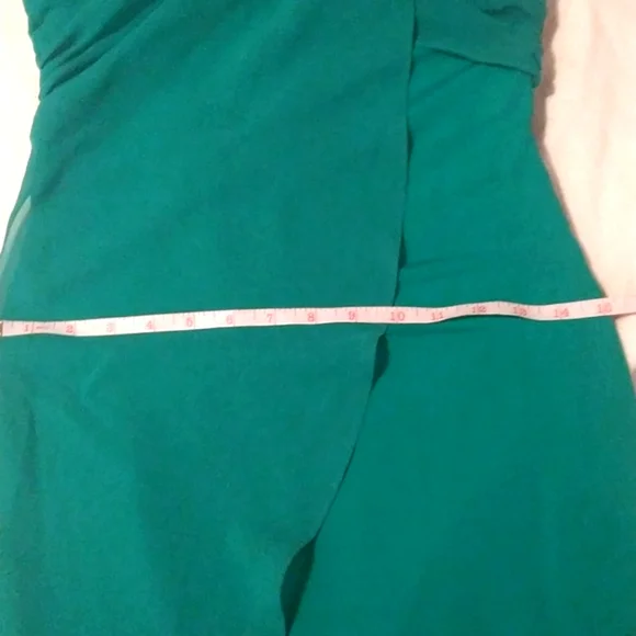 BeBe Elegant Chain Halter Backless Silky Sheer Dress - Picture 7 of 10